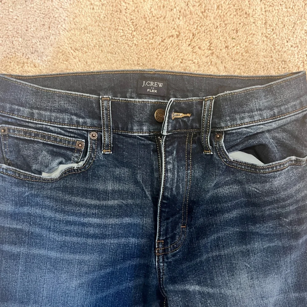 Mens J Crew FLEX Blue Jeans Straight Style Size W30 L32